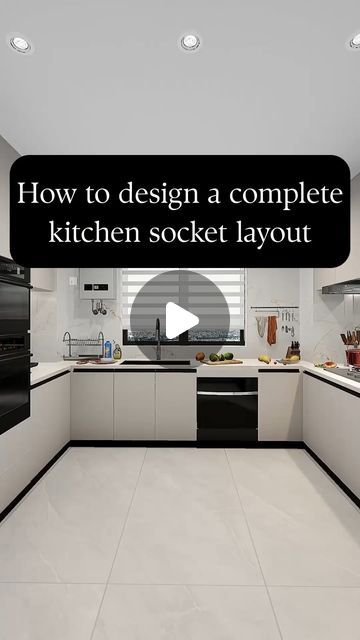 Light In Kitchen Ideas, Kitchen Interior Layout, Closed Concept Kitchen, Kitch Design, Closed Kitchen Design, Kitchen Appliances Layout, Smart Kitchen Ideas, Kitchen Appliances Organization, Modern Kitchen Set