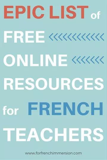 Teaching French Immersion, French Immersion Resources, High School French, Teacher Websites, French Flashcards, French Teaching Resources, French Education, Core French, French Classroom