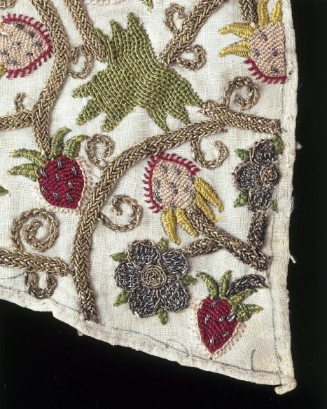 Tudor Embroidery, Elizabethan Embroidery, Embroidered Caskets, Embroidered Waistcoat, Linen Waistcoat, Button Hole Stitch, English Embroidery, Bodleian Library, Medieval Embroidery