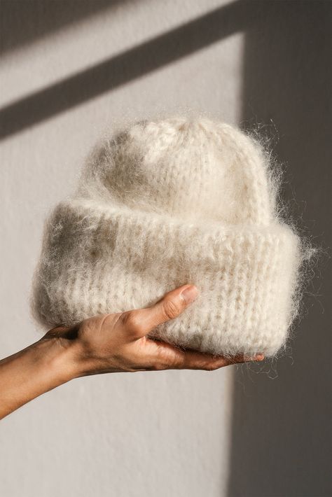 The Brushed Mohair Beanie is a cool twist on the classic winter hat. An ultra-warm beanie that is guaranteed to keep you toasty on the coldest of days while feeling incredibly soft against the skin. This pillowy layer of fluffiness is expertly hand knitted in our signature kid mohair blend and will add an effortless and cozy feeling to any outfit.  Handcrafted in Greece. DETAILS * Super soft, premium quality Italian mohair * 60% kid mohair, 40% microfiber * Seamless design * Hand wash in cold water SIZE & FIT * One size, fits most * Custom sizing available upon request SHIPPING & RETURNS: * Free shipping * Gift-ready packaging * Ships in 3-5 business days * 30-day return policy https://etsy.me/2zLMBEv * * * * * * * * * * * * * * * * * * * * * * * * * * * * * * * * * * * * * * * *  PLEXIDA Knitted Hat Aesthetic, Winter Accessories Aesthetic, Knitting Mohair, Knitting Outfit, Knitting Photography, Mohair Beanie, Knitting Beanie, Brushed Mohair, Women Winter Hat