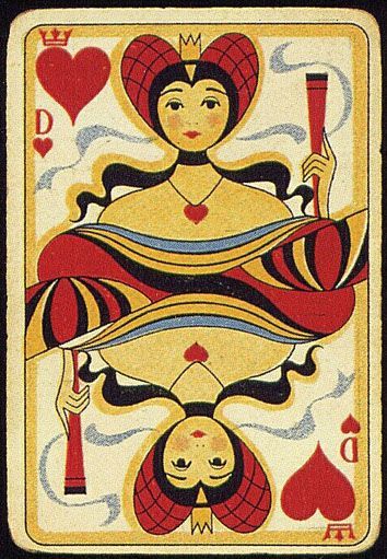 Old Playing Cards, Diy Tarot Cards, Art Playing Cards, Queen Of Hearts Card, Playing Card Art, Altered Playing Cards, Cards Playing, Playing Cards Art, Play Cards