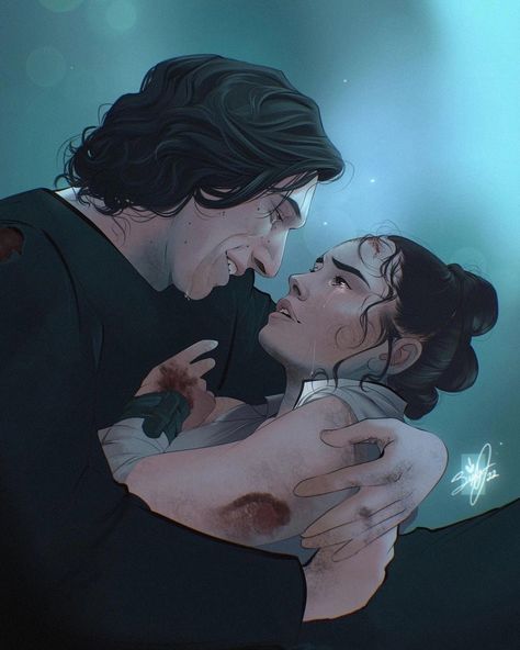 Reylo Fanart Lemon, Star Wars Rey And Kylo Ren, Star Wars Fan Art Wallpaper, Kylo Ren And Rey Fan Art, Reylo Hot Fan Art, Reylo Art, Rey Art, Sick Drawings, Reylo Fanart