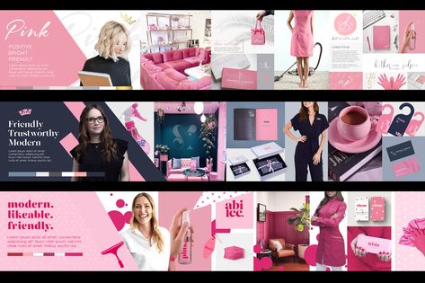 We can make you stylescapes like this too! #stylescape #stylescapes #graphicdesign #branding #creativeagency #pinkbrand Style Scape Branding, Stylescapes Branding, Stylescape Design, Style Scape, Pink Portfolio, Branding Inspo, Mood Board Design, How To Be Likeable, Pink Brand