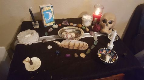 New year altar  Smudge away 2016 Spirituality