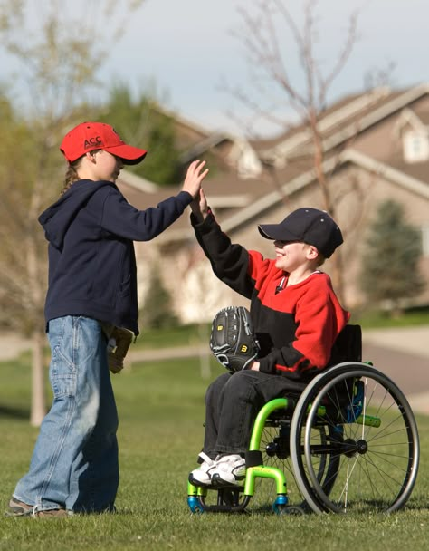 Baseball is bonding Kids With Disabilities, Differently Abled, Disabled Children, Manual Wheelchair, Wheelchair Friendly, Disabled People, Mobility Aids, Children Images, Helping Children