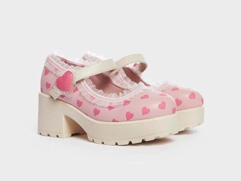 Koi Footwear Melanie Martinez, Melanie Martinez Sweetheart Shoes, Cute Mary Jane Shoes, Koi Footwear Mary Janes, Cute Core Shoes, Cutecore Shoes, Melanie Martinez Shoes, Heart Mary Janes, Valentines Shoes