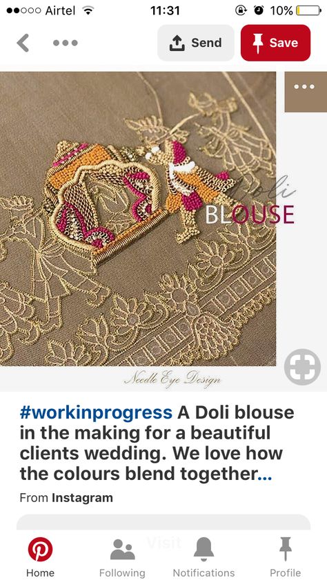 Doli Design Embroidery, Hina Disgin, Doli Design, Paithani Blouse Design, Blouse Design Aari Work, Paithani Blouse, Choli Blouse Design, Blouse Maggam Work, Fancy Attire