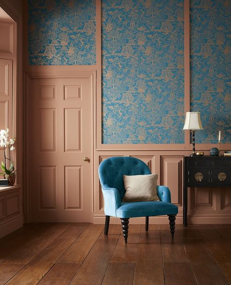 Why Japanese-inspired wallpaper will be everywhere in 2019 Teal Backdrop, Brown Teal, Teal Wallpaper, Graham & Brown, Brown Wallpaper, Wallpaper Direct, Textured Paper, Home Wallpaper, Wallpaper Samples