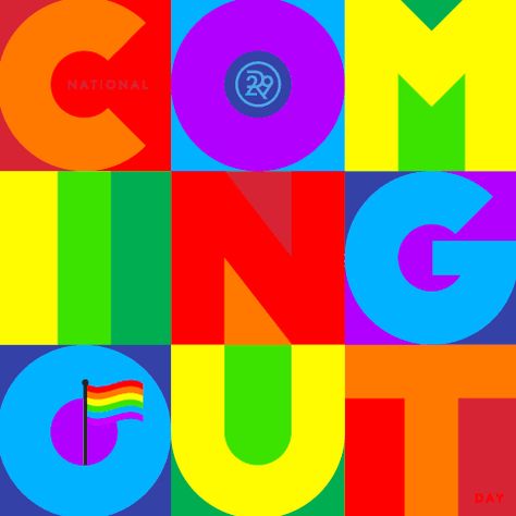 New trendy GIF/ Giphy. gay lgbt lgbtqia coming out national coming out day. Let like/ repin/ follow @cutephonecases Lgbtq Campaign, National Coming Out Day, Coming Out Party, Hiking Gif, Rainbow Images, Nba Baby, Minimalist Typography, Gay Romance, Make It Rain