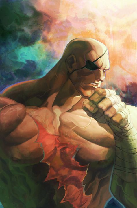 Sagat Street Fighter, Street Fighter 2, Capcom Art, Street Fighter Art, Video Game Characters, Character Description, Fantasy Artwork, Street Fighter, Social Community