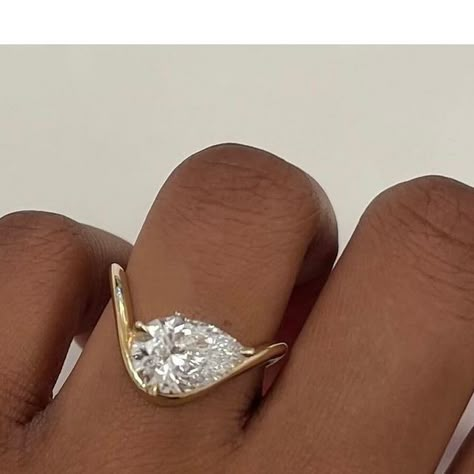 Shahla Karimi on Instagram: "Zaha Curve with Pear 💍" Beautiful Engagement Rings, Eclectic Style, Put A Ring On It, The Girl Who, Girls Best Friend, Future Wedding, Wedding Inspo, Dream Wedding, Wedding Day