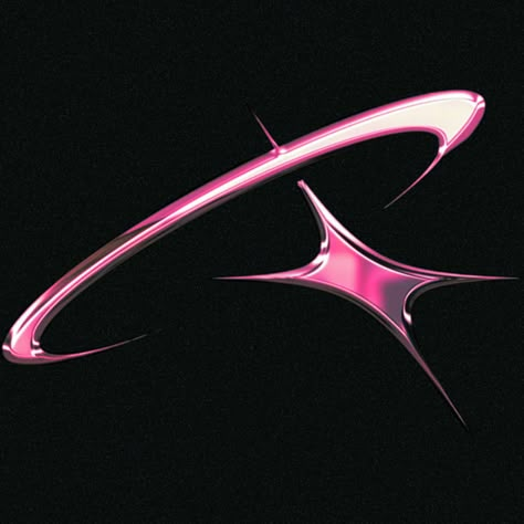 Pfps With Aura, Light Pink Y2k Wallpaper, Y2k Visuals, Unique Shapes Design, Y2k Aesthetic Art, Letter K Logo Design, Black Pink Logo, Metal Typography, Y2k Logo