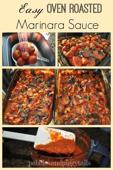 Roasted Marinara Sauce, Tomato Sauces, Marinara Recipe, Oven Roasted Tomatoes, Marinara Sauce Recipe, Roasted Vegetables Oven, Fresh Tomato Recipes, Roasted Tomato Sauce, Pasta Sauce Homemade