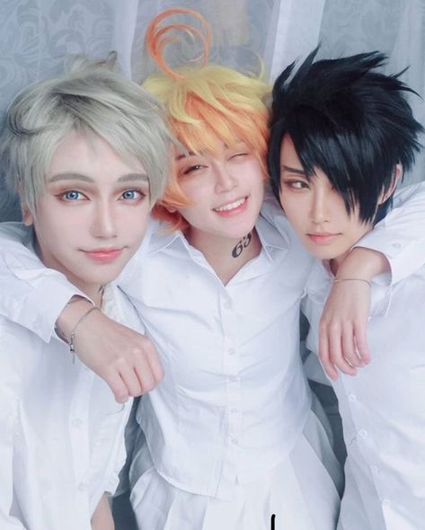 Hatori X Mayu, The Promised Neverland Characters, Promised Neverland Characters, Haikyuu Cosplay, Top Cosplay, Persona Anime, Cosplay Boy, Snk Cosplay, Neverland Art