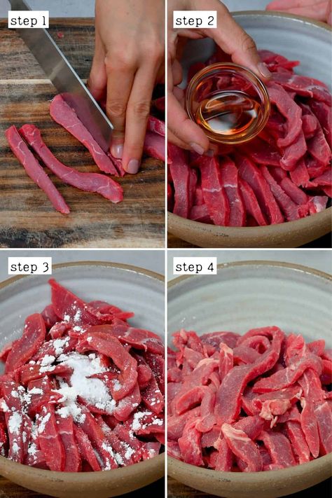 What To Make With Stir Fry Meat, Sliced Beef Stir Fry Recipes, Striploin Steak Recipes Stir Fry, Tender Beef Stir Fry, How To Cook Stir Fry Steak, Steak Strip Stir Fry, Stir Fry Steak Recipes Simple, Easy Beef Strip Recipes, Tenderize Beef For Stir Fry