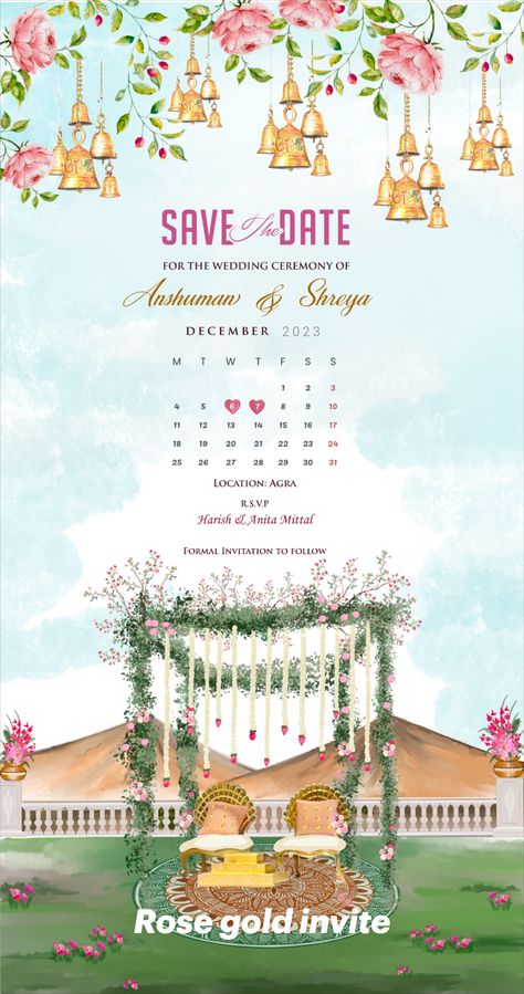 Browse over 1200+ Wedding Invitation template that fits your style. Romantic, elegant, vintage, modern, indian, retro or rustic. #weddinginvitation #invitationtemplate #invitationdesign Painted Invitations Wedding, Save The Date Ideas For Weddings Indian, Save The Date Ideas For Weddings, Cocktail Invite, Weding Invitation, Wedding Invitations Template, Caricature Wedding Invitations, Wedding Illustration Card, Indian Retro