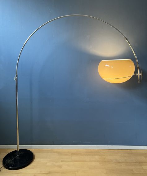 Listed on VNTG.com: Mid Century Space Age Mushroom Arc Floor Lamp by GEPO | #vntg #vintage Arc Floor Lamp, Arc Lamp, Floor Lamp Design, Arc Floor Lamps, Space Age, Floor Lamp Lighting, Mid Century Design, Interior And Exterior, Floor Lamp