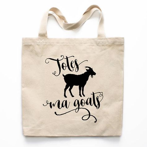 Totes Ma Goats, Farmers Market Tote Bag, Beach Items, Funny Tote Bags, Market Tote Bag, Diy Tote Bag, Brown Eyeshadow, Market Tote, Bag Canvas