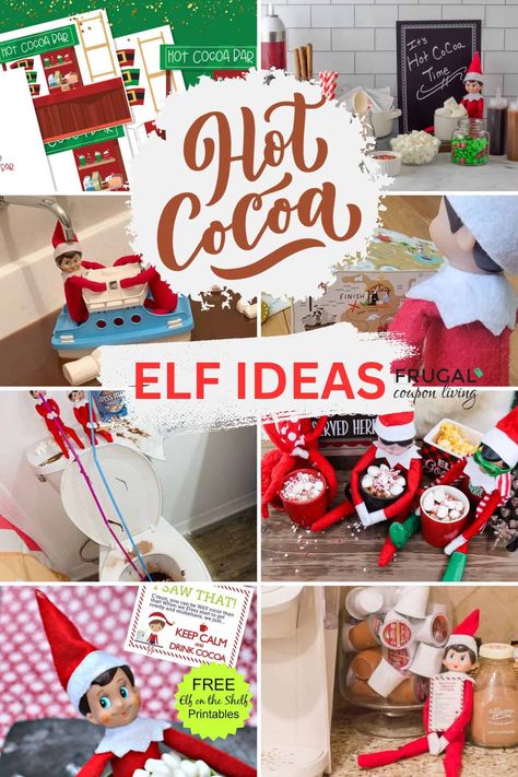 Transform your Elf on the Shelf tradition into a winter wonderland with our enchanting list of hot chocolate-themed ideas. From magical treasure hunts to cozy cocoa stands, discover creative ways to infuse holiday joy into every corner of your home. New Elf on the Shelf ideas daily plus free Elf on the Shelf printables. #FrugalCouponLiving #ElfontheShelf Elf Cocoa Ideas, Elf On Shelf Hot Cocoa Ideas, Elf Hot Cocoa Ideas, Hot Coco Elf On The Shelf Ideas, Elf With Hot Chocolate, Elf On The Shelf With Hot Chocolate, Elf And Hot Chocolate, Elf On The Shelf And Hot Chocolate, Elf On The Shelf Cocoa Hot Chocolate