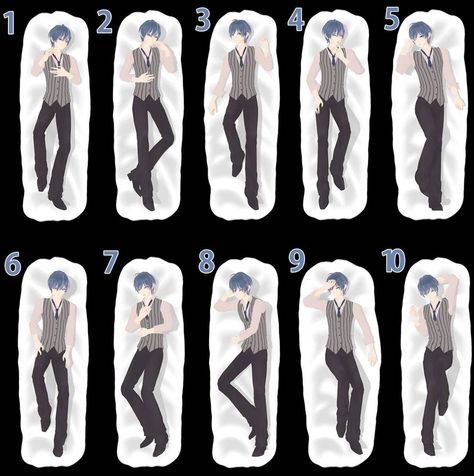 [MMD] Dakimakura Pose Pack M - DL by Snorlaxin Anime Waking Up Pose, Pose Reference Drawing Sleeping, Sleeping Anime Reference, Underwater Poses Reference Drawing, Swordplay Drawing Reference, Body Base Drawing, Body Pose Drawing, Drawing Expressions, Poses References