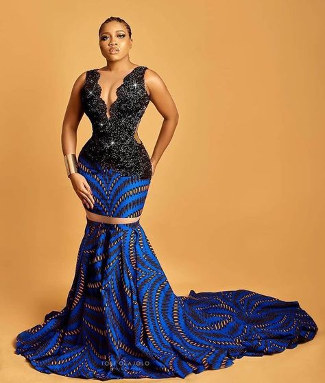 Dress Ankara, African Prom Dresses, Ankara Gowns, Ankara Gown Styles, African Wedding Dress, Ankara Dresses, Long Gown Dress, Dress African, Ankara Dress