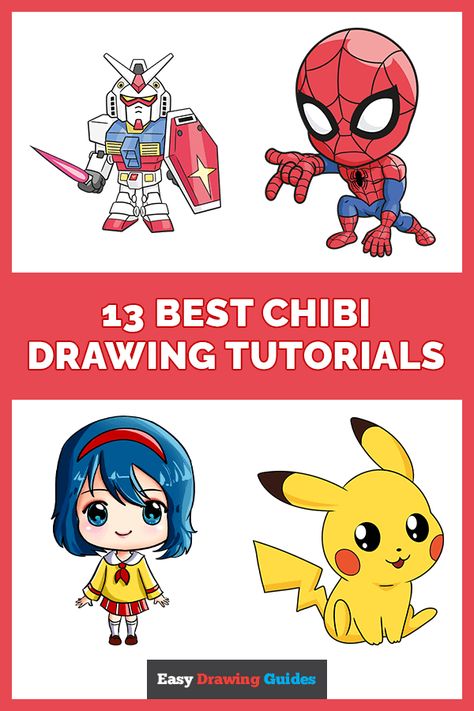 Chibi Drawing Ideas, Chibi Drawing Tutorial, Easy Chibi Drawings, Chibi Unicorn, How To Draw Chibi, Draw Chibi, Chibi Girl Drawings, Chibi Boy, Chibi Cat