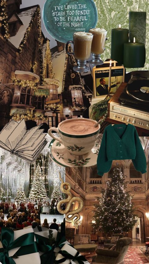 #hogwarts #christmas #slytherin #magic #hogsmeade #winter #music #vibes #yule #yuleball #butterbeer Hogsmeade Winter, Slytherin Christmas, Winter Music, Hogwarts Christmas, Music Vibes, Yule Ball, Hogwarts Aesthetic, Harry Potter Wallpaper, Christmas Aesthetic