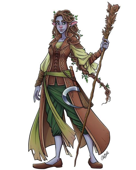 Firbolg Female, Dnd Druid, Advanced Dungeons And Dragons, Dnd Races, Fantasy Races, Dnd Art, Dungeons And Dragons Homebrew, Medieval Fantasy, Character Design References