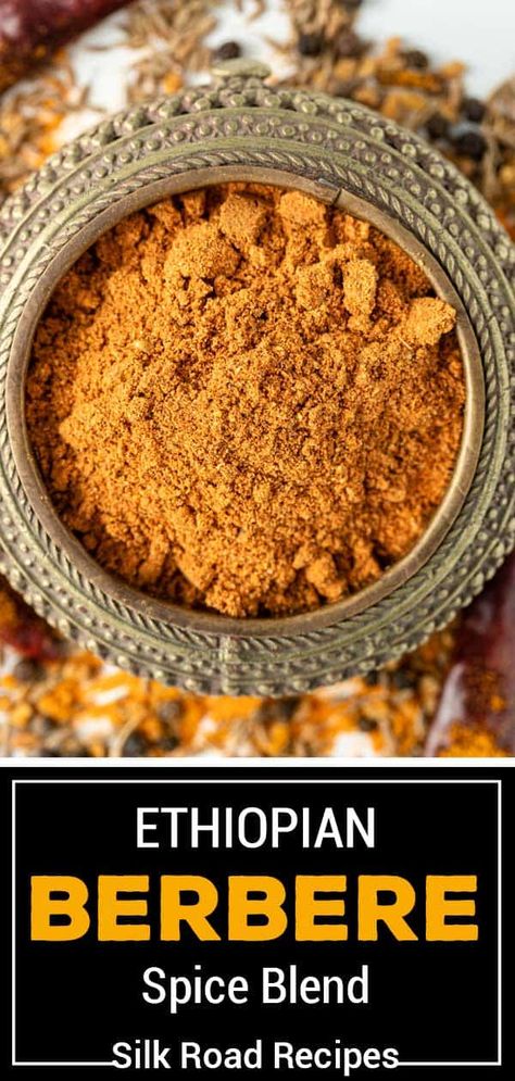 Berbere Spice, African Spices, Homemade Spice Mix, Spice Blends Recipes, Spice Mix Recipes, Homemade Spice Blends, Ethiopian Food, Seasoning Recipe, Homemade Spices