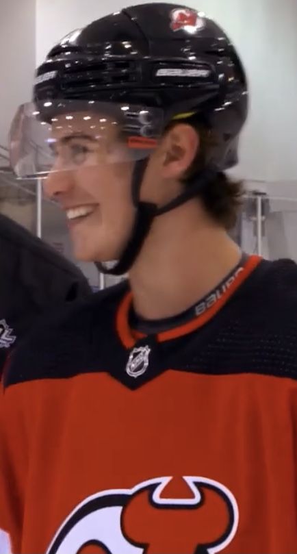 Jack Hughes Smile, Jack Hughes Cute, Cute Hockey Players, Nj Devils, Hughes Brothers, Hockey Guys, Jack Hughes, Hockey Men, Hot Hockey Players