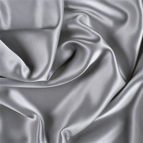 Light Gray Stretch Silk Charmeuse, Fabric By The Yard Stretch Satin Fabric, Charmeuse Fabric, Club Color, Gray Aesthetic, Gray Silk, Red Turquoise, Black And White Aesthetic, Aesthetic Colors, Silk Charmeuse