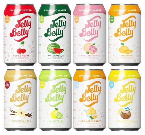 Jelly Belly Flavors, Jelly Bean Flavors, Watermelon Water, Jelly Belly Beans, Canned Butter, Flavored Sparkling Water, Caramel Toffee, Usa Food, Ready To Drink