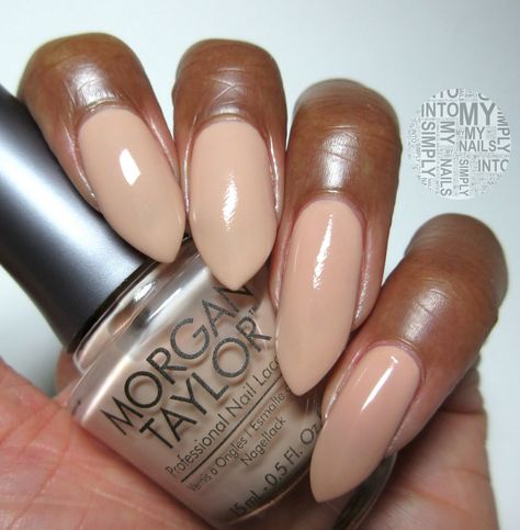 New School Nude by Morgan Taylor Nails Plain Color, Brown Hands, Nails Plain, Pink Gellac, Colors Nails, Madam Glam, Girl Nails, Nail Pops, Nail Blog