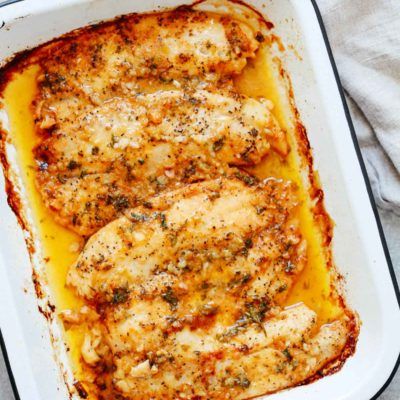 Baked Salmon In Foil, Baked Tilapia Recipes, Salmon In Foil, Baked Tilapia, Chopped Salad Recipes, Acorn Squash Recipes, Tilapia Recipes, Cauliflower Casserole, Garlic Butter Sauce