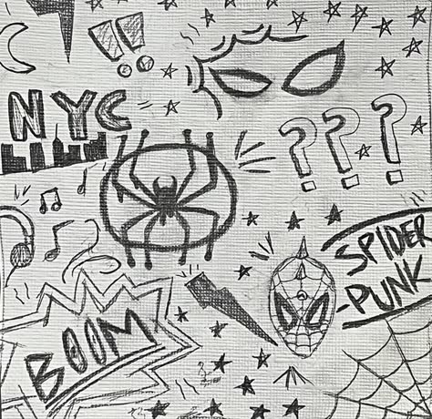 #aesthetic #drawing #doodle #doodling #spiderman #spiderverse #spiderversefanart Spiderman Doodles Simple, Lil Spiderman Drawing, Simple Doodles Spiderman, Spiderman Drawing Aesthetic, Spiderverse Drawing Easy, Spiderman Tattoo Aesthetic, Spiderman Converse Drawing, Spiderman Easy Sketch, Sketch Book Spiderman