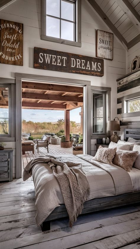 25+ Stunning Master Bedroom Decoration Ideas 5 Cozy Adult Bedroom Ideas, Rustic Farmhouse Bedroom Master Suite, Loft Bedrooms, Romantic Bedrooms, Barn Bedrooms, Rustic Farmhouse Bedroom, Bedroom Wall Decor Ideas, Bedroom Decoration Ideas, Country Style Bedroom