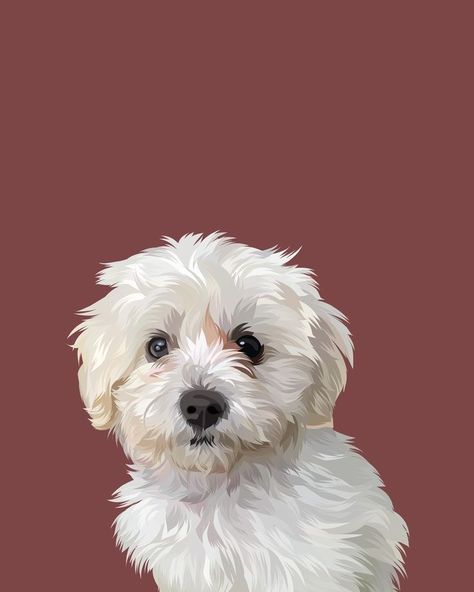 Dog Design Art, Dog Portraits Painting, Dog Portraits Art, 강아지 그림, Dog Vector, Dog Illustration, Diy Canvas Art Painting, Portraits From Photos, Dog Drawing