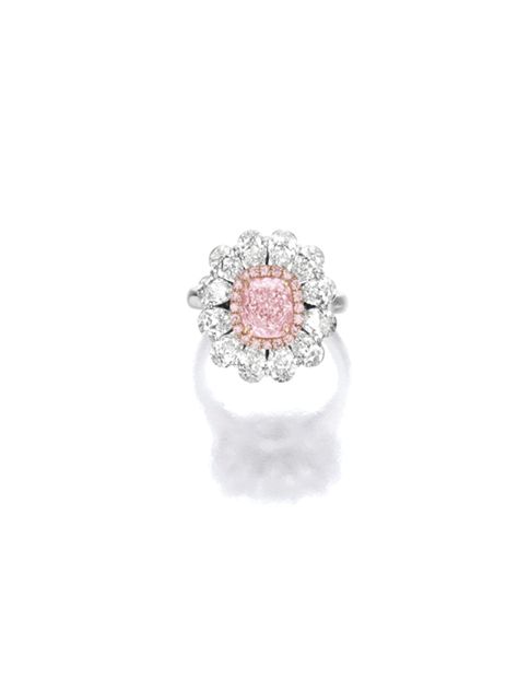 Pink Diamond Wedding Rings, Fancy Color Diamond Ring, Pink Diamond Jewelry, Wedding Rings Emerald Cut, Pink Wedding Rings, Fancy Diamond Ring, Pink Diamond Ring, Pink Diamonds, Fine Diamond Jewelry