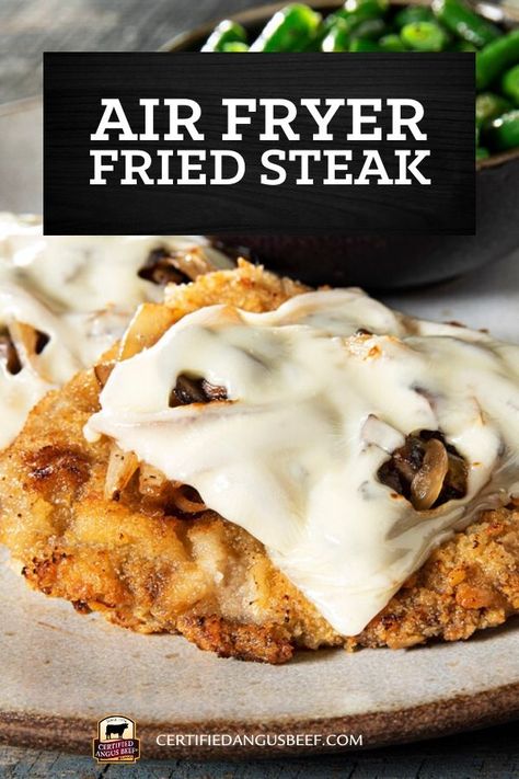 Air Fryer Country Fried Steak, Beef Cutlets, Beef Appetizers, Grilled Beef Recipes, Burger Recipes Beef, Country Fried Steak, Country Fried, Cutlets Recipes, Grilled Steak Recipes