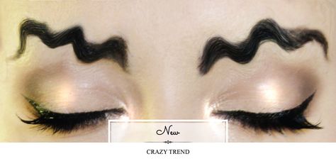 You can call it the New Instagram Brow Trend. Are you get bored of tweezing and filling your eyebrows? Do you love weird beauty trends? Then, maybe, this will be your favorite trend. As always, thi… Weird Eyebrows, Crazy Eyebrows, Weird Beauty, Instagram Brows, Feather Brows, Tattoo Makeup, Drag Queen Makeup, Tattoo Fails, Queen Makeup