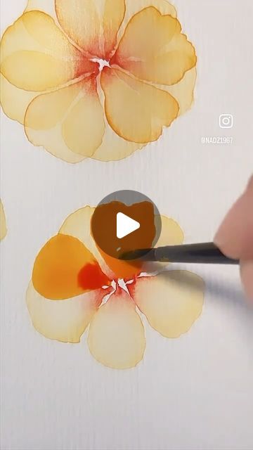 Nadia Sacchetto’s Watercolor Art on Instagram: "Good evening, here is Another layering reel. Hope you all had a wonderful Christmas 🎄♥️🙏🏻😘 Thank you for all your continued support🥰💫 🌸🌼🌸🌼🌸🌼🌸🌼🌸 Artist 👩‍🎨 - follow me for more @nadz1967 Paints @winsorandnewton @danielsmithartistsmaterials Paper @artnfly 💕 🌸🌼🌸🌼🌸🌼🌸🌼🌸 #new #newart #weekend #selfcare #weekend #morning #mood #motivation #motivateothers #inspire #inspiredaily #dailyart #dailyinspiration #daily #design #watercolour #artist #artoftheday #artistsoninstagram #paintingoftheday #paintingforsale #watercolourflowers #artreels #artreelsforinstagram #instagood #instadaily #instamood #reels #instaart #reelsinstagram" Layering Watercolor Technique, Layered Watercolor Flowers, Watercolor Thank You Cards, Selfcare Weekend, Weekend Selfcare, Abstract Watercolor Tutorial, Mood Motivation, Abstract Watercolor Flower, Paint Tutorials