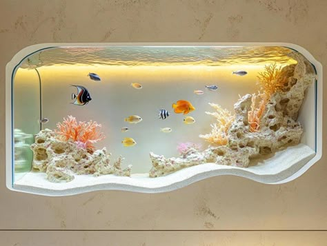 Lamp Projector, Fish Tank Themes, Lamps Decor, Fish Tank Terrarium, Easy Room Decor, Coffee Shop Interior Design, Betta Fish Tank, Turtle Tank, Home Aquarium