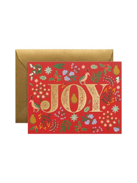 Rifle Paper Co partridge card set Girl Christmas Card, Holiday Bouquet, Joy Christmas Card, Gold Foil Text, Gold Envelope, Snowman Christmas Cards, Joy Cards, Gold Envelopes, Flamingo Christmas