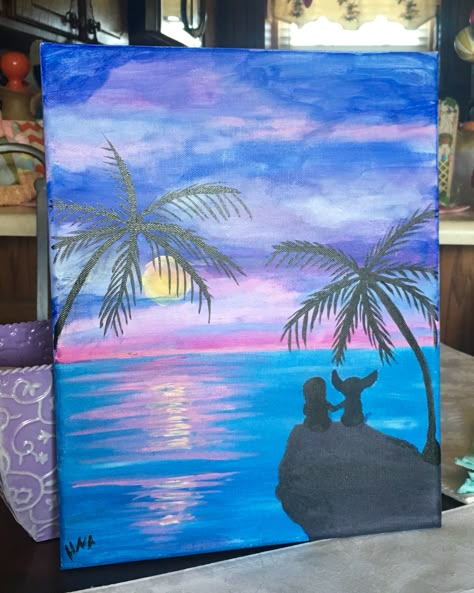 Haley's version of LILO and Stitch at sunset. Her first original piece. Stitch Painting Ideas, Painting Ideas Stitch, Stitch Disney Painting, Family Painting Ideas Canvases, Stitch Painting Canvases Easy, Lilo And Stitch Painting Ideas, Lilo And Stitch Painting, Stitch Disney Canvas Painting, Stitch Canvas Painting