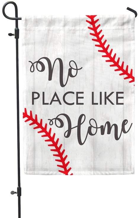 No Place Like Home Baseball, Decorative Flags Outdoor, Theme Garden, Outdoor House, Outdoor Display, No Place Like Home, Holiday Fabric, Custom Flags, Small Yard