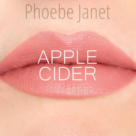 LipSense Colour & Gloss Range by Phoebe Janet Lipsense Apple Cider, Apple Cider Lipsense, Vegan Lipstick, Senegence Makeup, Lipsense Colors, Matte Pink, Makeup Lipstick, Apple Cider, Lip Colors