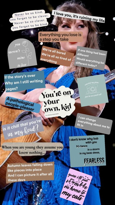 Taylor Swift lyrics that have meaning to me ♡ #taylorswift #tslyrics #lyrics #taylorswiftlyrics ￼ Taylor Swift Lyrics Collage, Taylor Swift Song Meanings, Lyrics Collage, Song Meanings, Taylor Swift Song, Songs With Meaning, Female Rage, Swift Wallpaper, Swift Lyrics