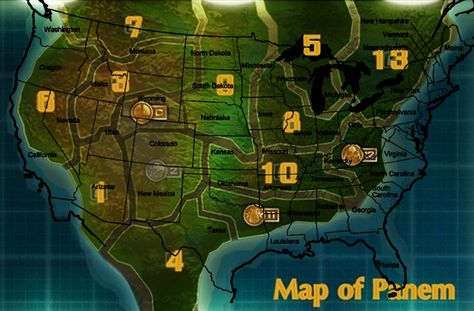 The Map of the United States transposed over the Official Map of #Panem. From the Hunger Games Panem Map, Panem Districts, Hunger Games Tributes, Hunger Games Districts, Map Of The United States, Movie Nerd, United States Map, Suzanne Collins, The Hunger Games