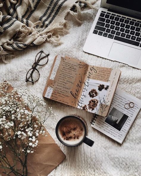 Challenge Yourself (1st challenge: Journaling) – thecoffeestories Book Coffee, Inspiration Journal, Bookstagram Inspiration, Book Wallpaper, Foto Tips, Cozy Aesthetic, Coffee Photography, Flat Lay Photography, Blogger Tips