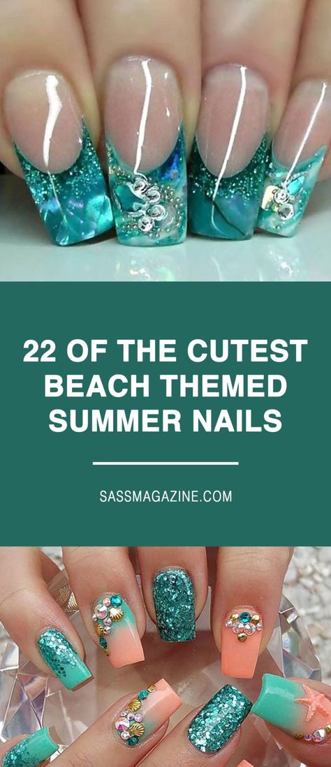 summer nails for the beachSummertime…and the livin’ is easy! Are you headed to the beach this summer? Keep those vacation vibes going with some stylish beach themed nails. We’ve put together a list of some of the most amazing summery nail inspirations with a fun beach theme. And the best thing is that you can wear these even after vacation. Make it an endless summer! New Style Nails 2023, Mexico Nail Art Designs, Gel Nail Designs For Cruise, Nails 2023 Trends Beach, Fall Beach Nails 2022, Florida Vacation Nail Designs, Best Nails For Beach Vacation, Easy Summer Acrylic Nails, Gel Nail Designs Beach Vacation